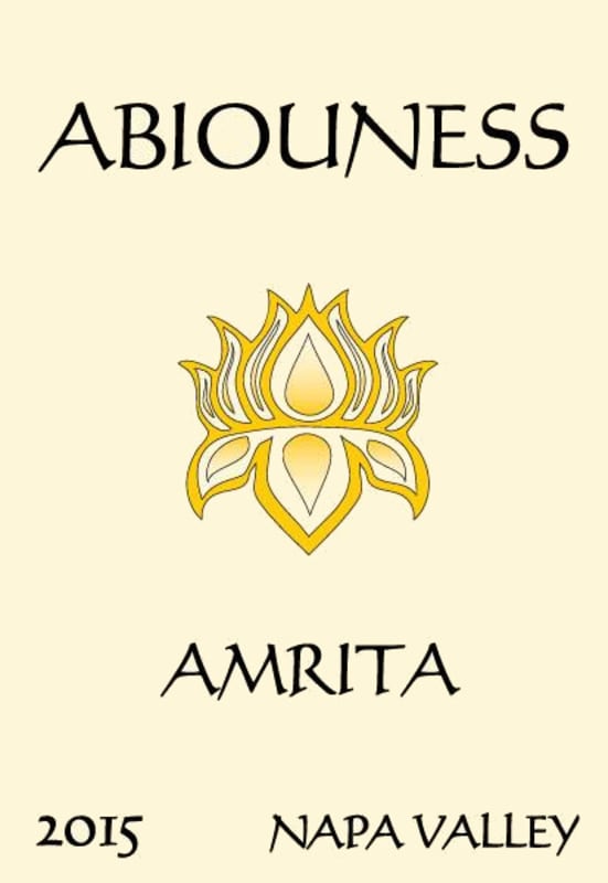 Abiouness Wines Amrita White 2015 Front Label