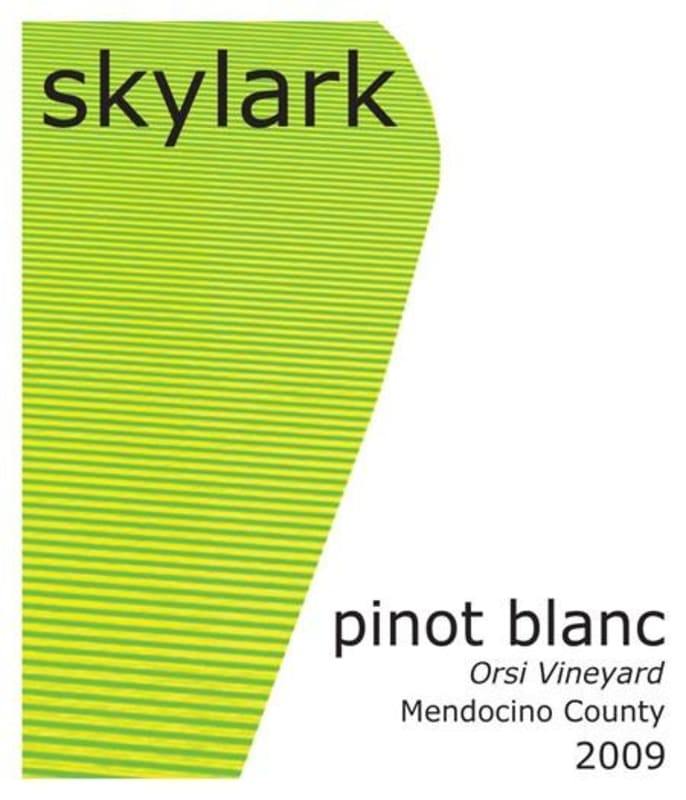 Skylark Orsi Vineyard Pinot Blanc 2009 Front Label