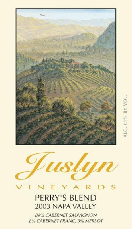 Juslyn Spring Mountain District Perry's Blend 2003 Front Label