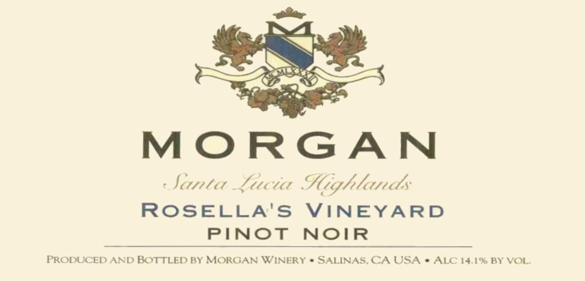 Morgan Rosella Vineyard Pinot Noir 2002 Front Label