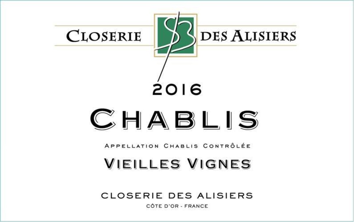 Stephane Brocard - Closerie des Alisiers Chablis Vieilles Vignes 2016 Front Label