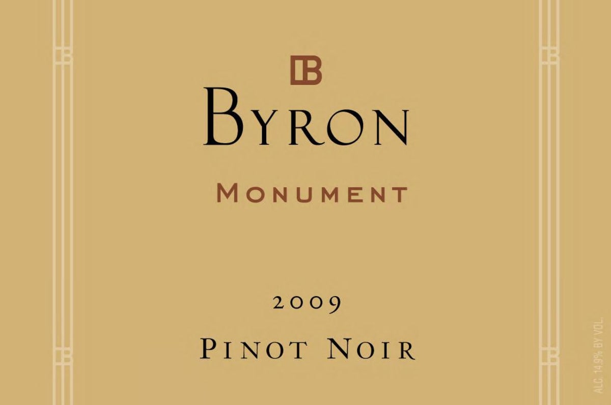 Byron Monument Pinot Noir 2009 Front Label