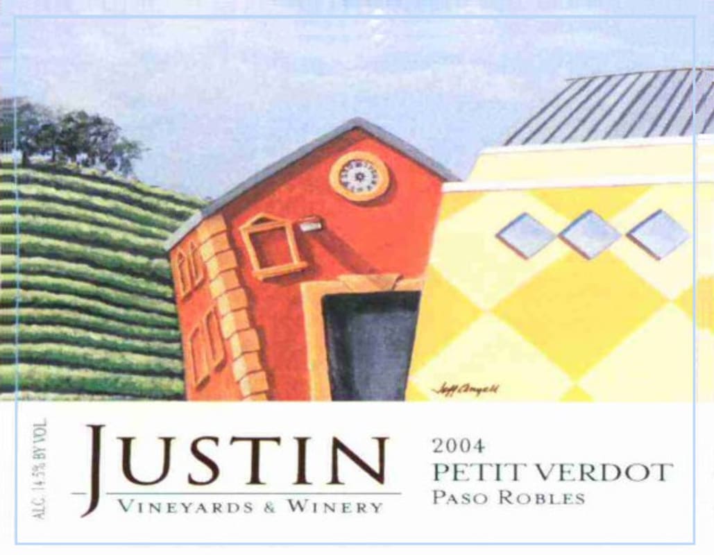 Justin Petit Verdot 2004 Front Label