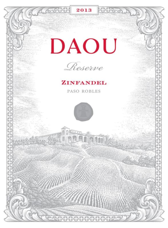 DAOU Reserve Zinfandel 2013 Front Label