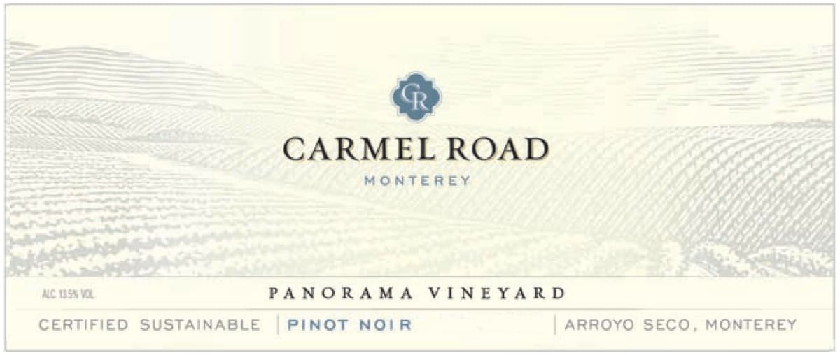 Carmel Road Panorama Vineyard Pinot Noir 2012 Front Label