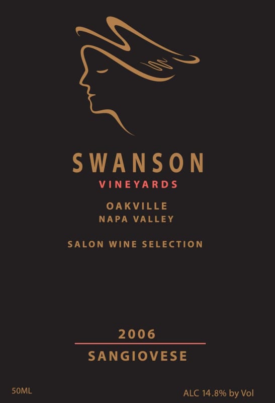 Swanson Salon Wine Selection Sangiovese 2006 Front Label