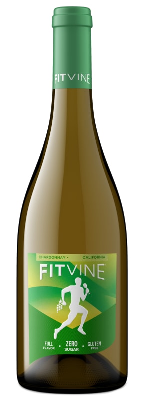 FitVine Chardonnay 2023 Front Bottle Shot