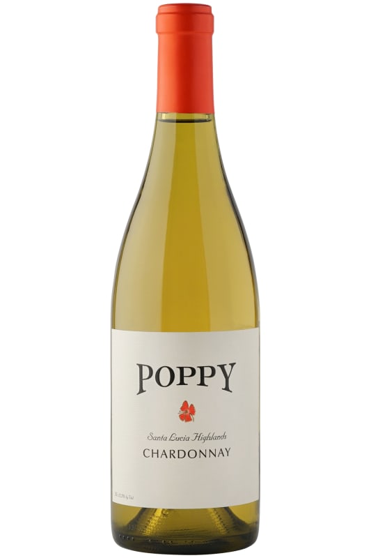 Poppy Santa Lucia Highlands Chardonnay 2020 Front Bottle Shot