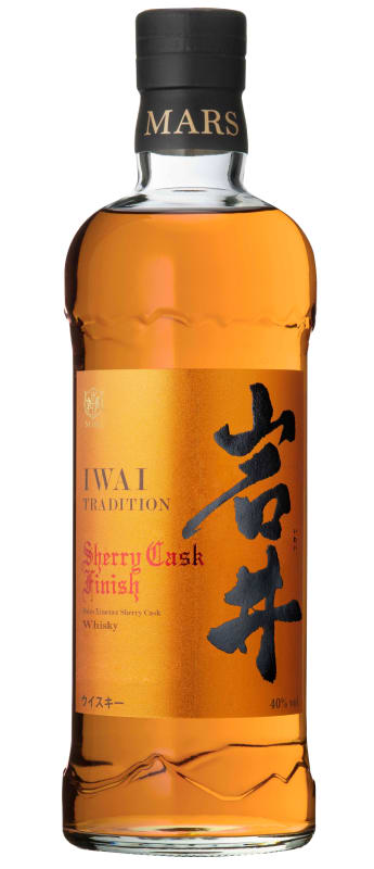 Mars Iwai Tradition Sherry Cask Finish Japanese Whisky Front Bottle Shot