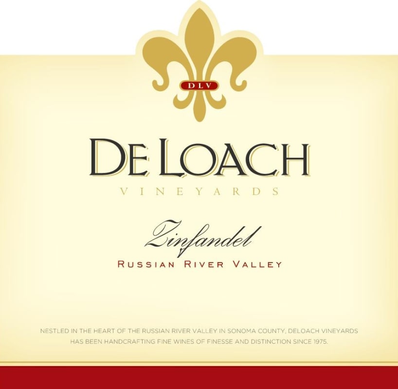 DeLoach Zinfandel 2015 Front Label
