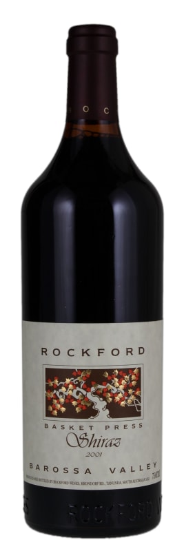 Rockford Basket Press Shiraz 2001 Front Bottle Shot