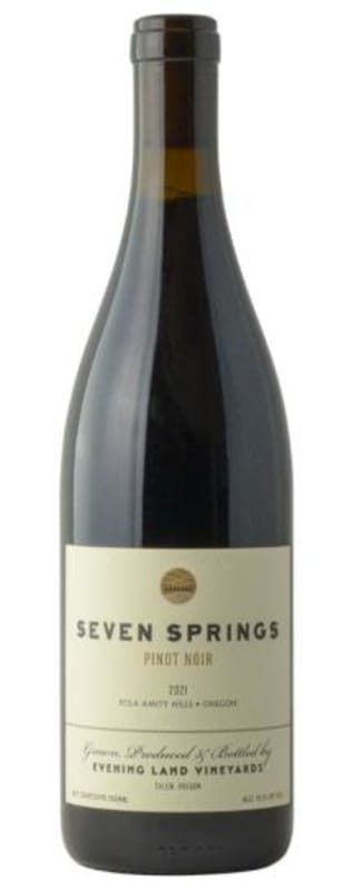 Evening Land Seven Springs Vineyard Pinot Noir 2021 Front Bottle Shot