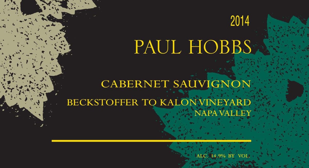Crossbarn by Paul Hobbs Beckstoffer To Kalon Vineyard Cabernet Sauvignon 2014 Front Label