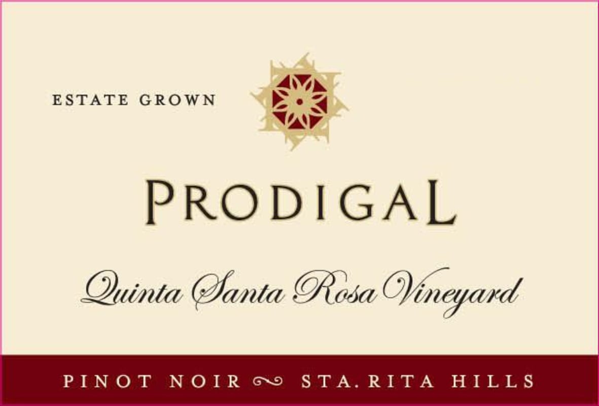 Prodigal Wines Quinta Santa Rosa Vineyard Pinot Noir 2014 Front Label