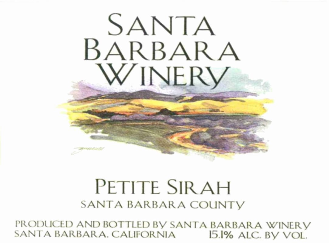 Santa Barbara Winery Petite Sirah 2013 Front Label