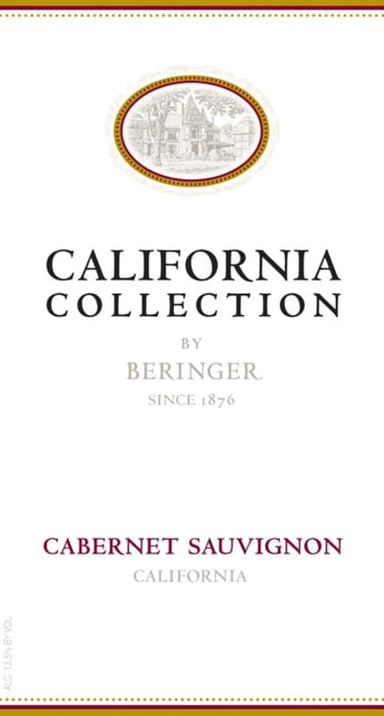 Beringer California Collection Cabernet Sauvignon 2016 Front Label