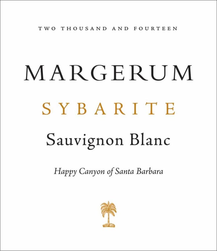 Margerum Sybarite Sauvignon Blanc 2014 Front Label
