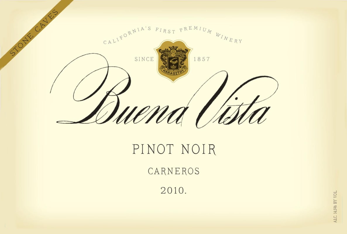 Buena Vista Stone Caves Pinot Noir 2010 Front Label