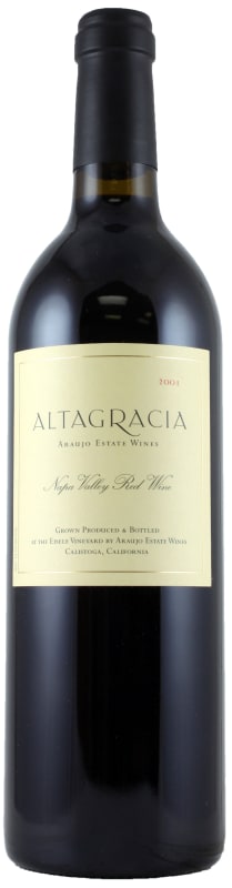 Araujo Altagracia 2001 Front Bottle Shot
