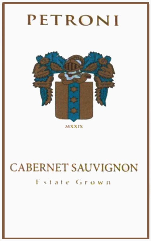 Petroni Vineyards Cabernet Sauvignon 2006 Front Label