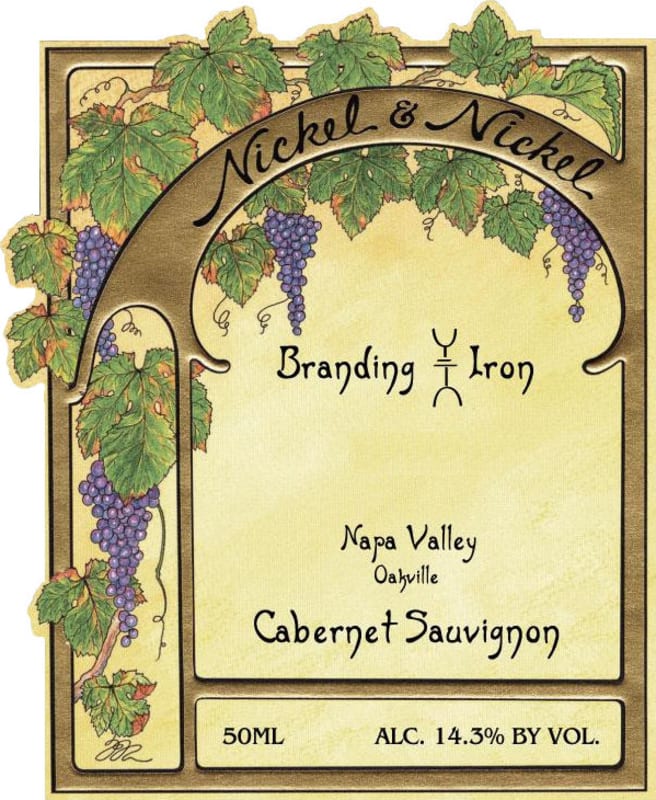 Nickel & Nickel Branding Iron Cabernet Sauvignon 2007 Front Label