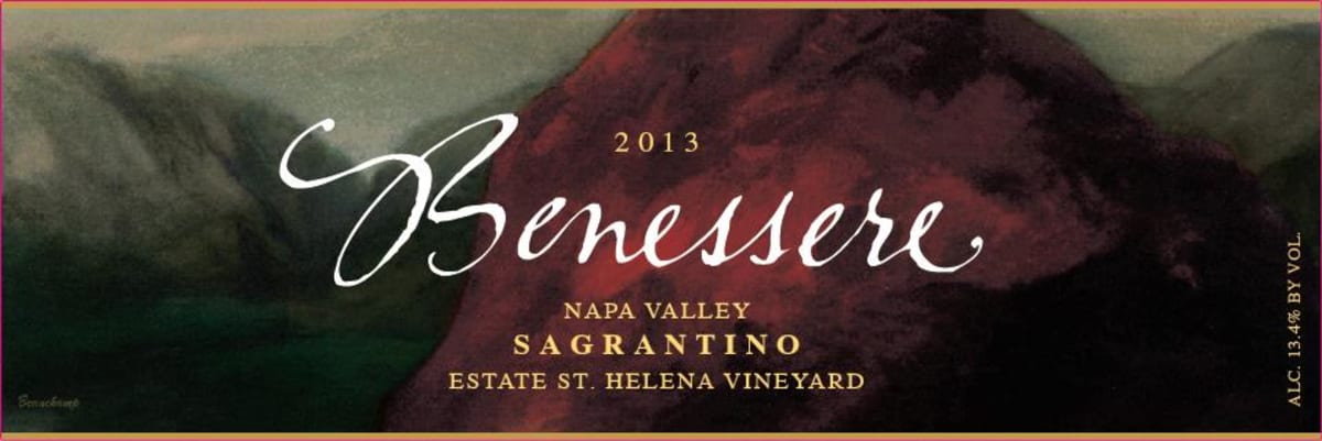 Benessere Estate Sagrantino 2013 Front Label