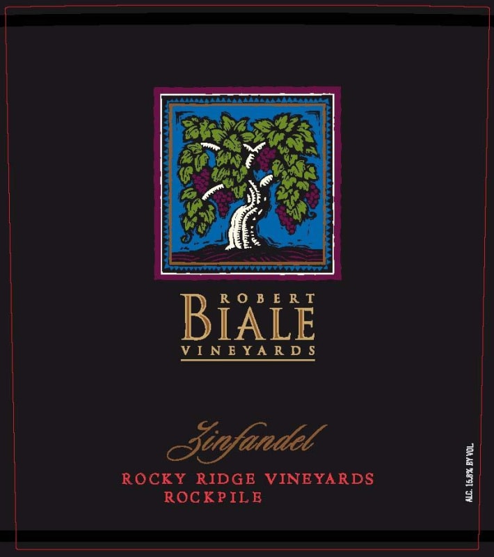 Robert Biale Vineyards Rocky Ridge Vineyard Zinfandel 2010 Front Label