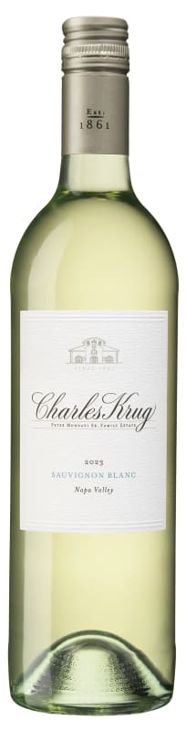 Charles Krug Sauvignon Blanc 2023 Front Bottle Shot