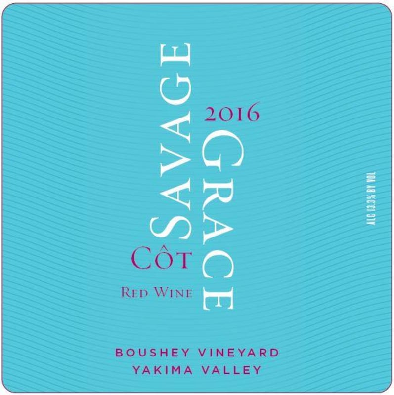 Savage Grace Wines Boushey Vineyard Cot 2016 Front Label