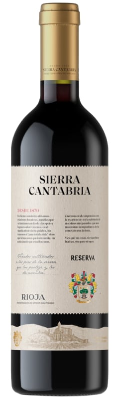Sierra Cantabria Rioja Reserva 2018 Front Bottle Shot