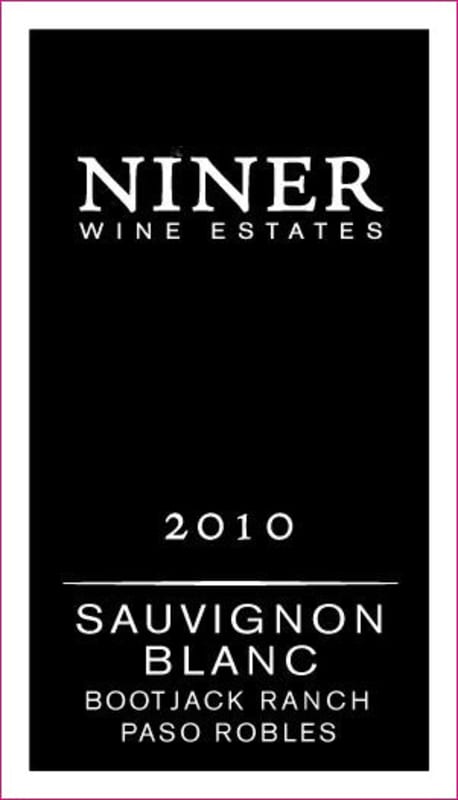 Niner Bootjack Ranch Sauvignon Blanc 2010 Front Label