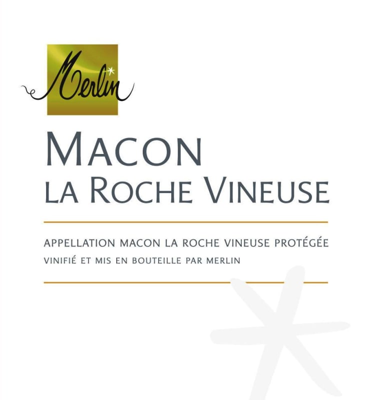 Domaine Olivier Merlin Macon La Roche Vineuse 2015 Front Label