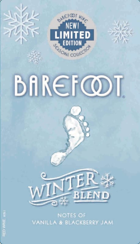 Barefoot Winter Blend Front Label