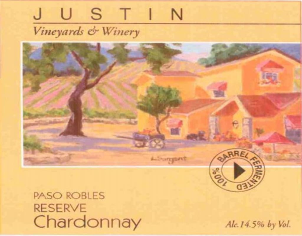 Justin Reserve Chardonnay 2005 Front Label