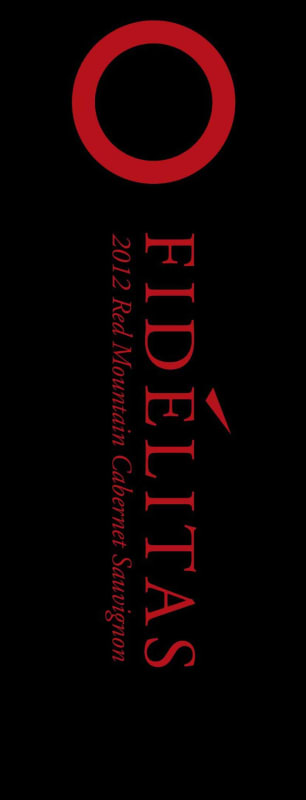 Fidelitas Red Mountain Cabernet Sauvignon 2012 Front Label