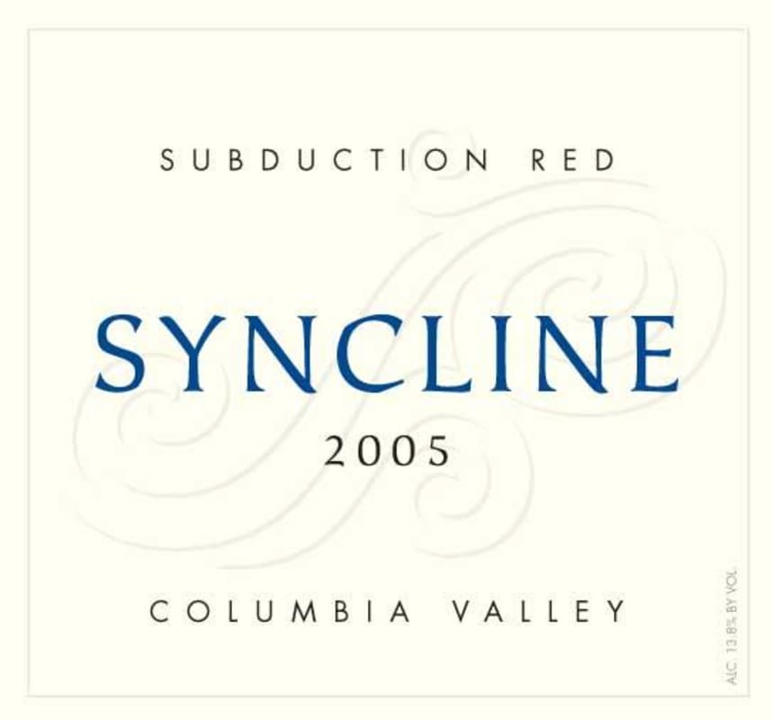 Syncline Subduction Red 2005 Front Label