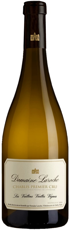 Domaine Laroche Chablis Les Vaillons Premier Cru Vieilles Vignes 2021 Front Bottle Shot