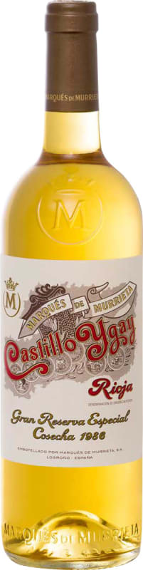 Marques de Murrieta Castillo Ygay Gran Reserva Especial Blanco 1986 Front Bottle Shot