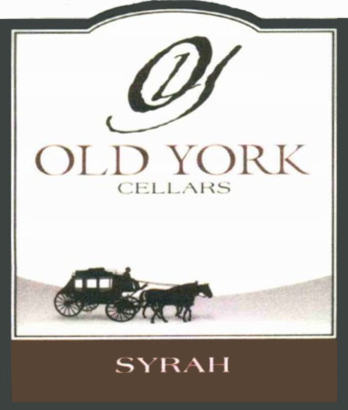 Old York Cellars Syrah 2010 Front Label