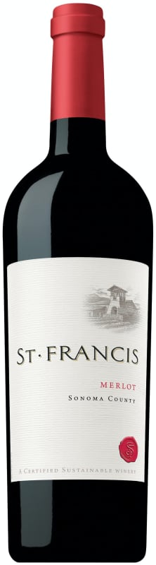 St. Francis Merlot 2019 Front Bottle Shot