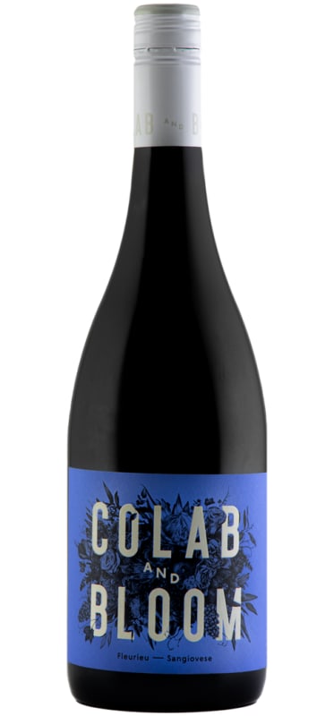 Colab and Bloom Sangiovese 2021 Front Bottle Shot