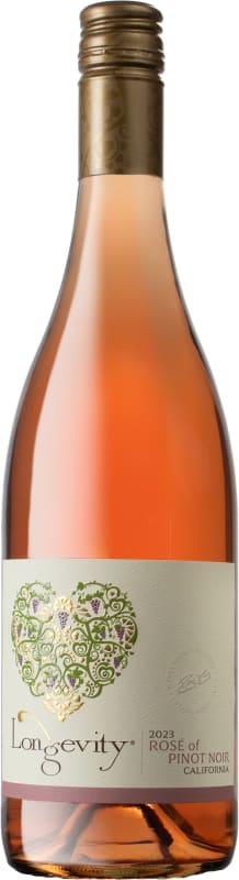 Longevity Wines Debra's Cuvee Rose of Pinot Noir 2023 Front Bottle Shot