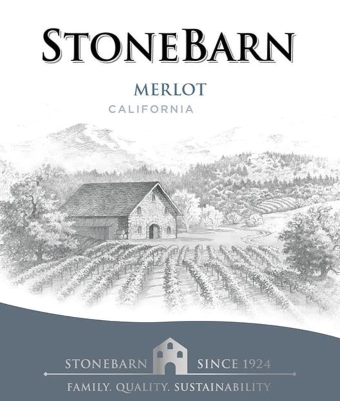 Delicato Stone Barn Merlot 2014 Front Label
