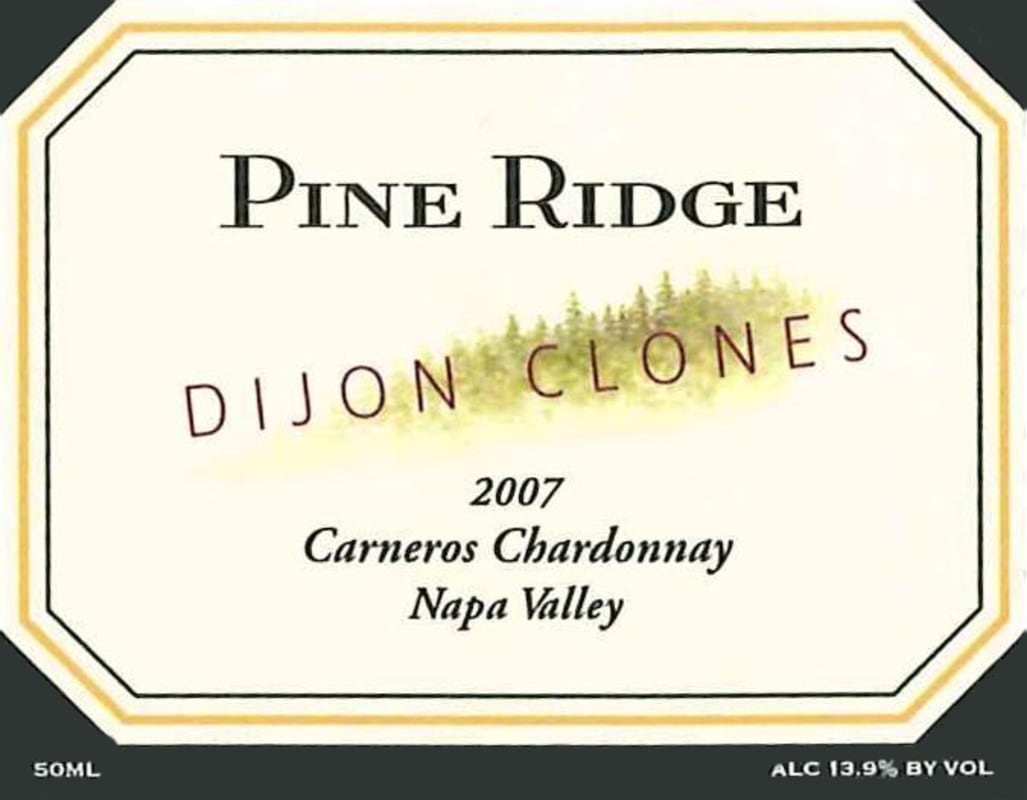 Forefront by Pine Ridge Carneros Dijon Clone Chardonnay 2007 Front Label