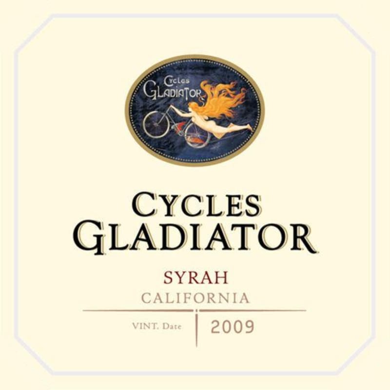 Cycles Gladiator Syrah 2009 Front Label