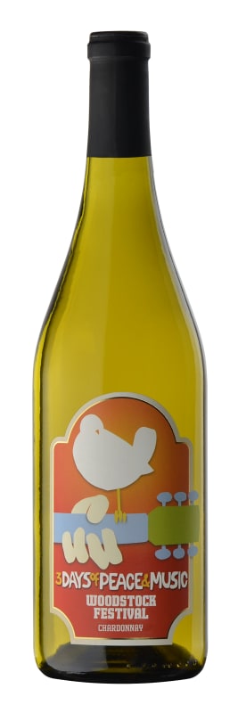 Wines That Rock Woodstock Chardonnay 2014 Front Bottle Shot