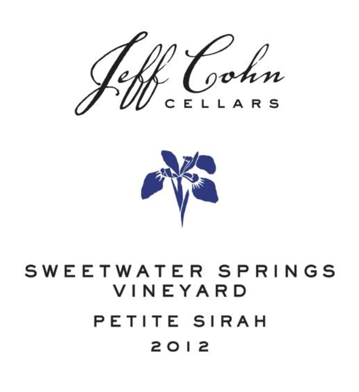 Jeff Cohn Cellars Sweetwater Springs Vineyard Petite Sirah 2012 Front Label