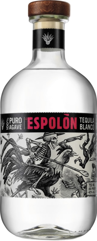 Espolon Blanco Tequila Front Bottle Shot