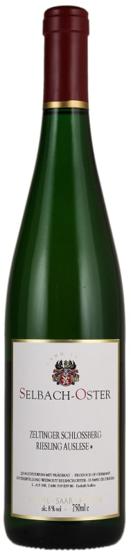 Selbach Oster Zeltinger Schlossberg Riesling Auslese 2002 Front Bottle Shot