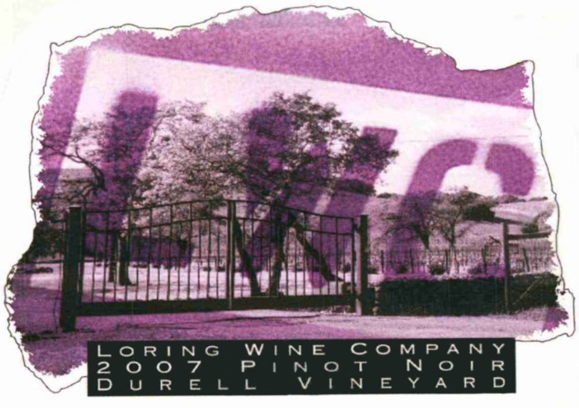 Loring Wine Company Durell Pinot Noir 2007 Front Label